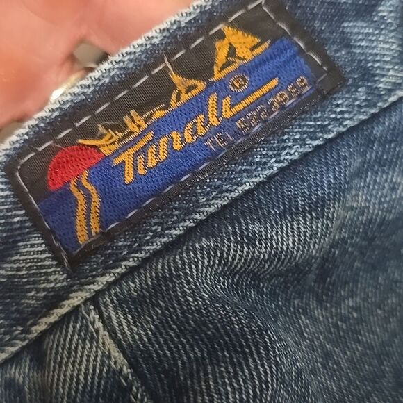 Vintage, Chic Blue Denim Pencil Skirt - Picture 7 of 8